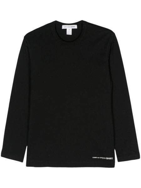T-shirt en coton col rond Comme Des Garçons Shirt noir