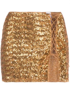Mini spódniczka z cekinami Oséree złota