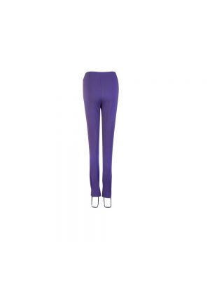 Pantalones de viscosa Lardini violeta