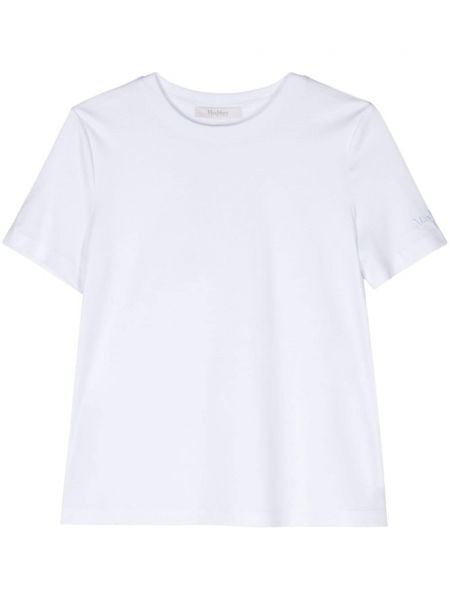 Μπλούζα με κέντημα από ζέρσεϋ Max Mara λευκό