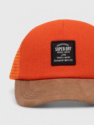 Kapa s šiltom Superdry oranžna