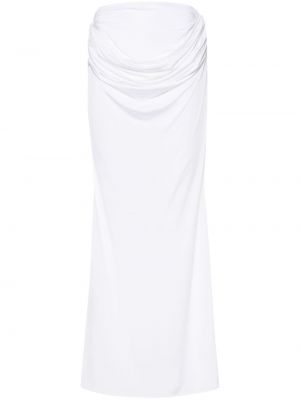 Drapovaný dlhá sukňa Magda Butrym biela