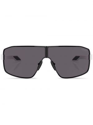 Oversize saulesbrilles ar apdruku Prada Linea Rossa