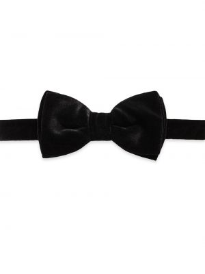 Черный бархатный галстук Eton