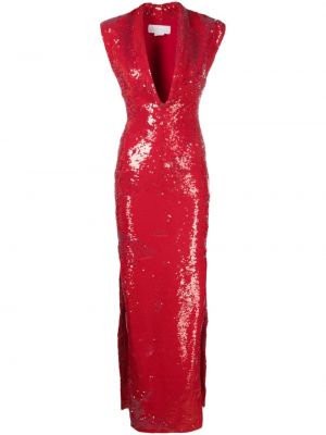 Βραδινό φόρεμα με παγιέτες Genny κόκκινο