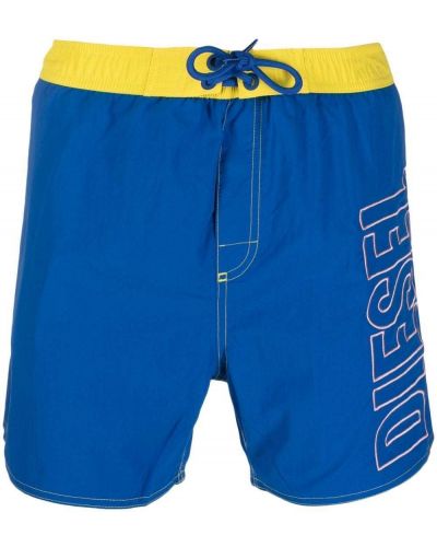 Brodert shorts Diesel blå