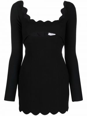 Прилепнала коктейлна рокля Saint Laurent черно