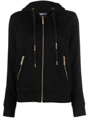 Pamučna hoodie s kapuljačom s patentnim zatvaračem Just Cavalli