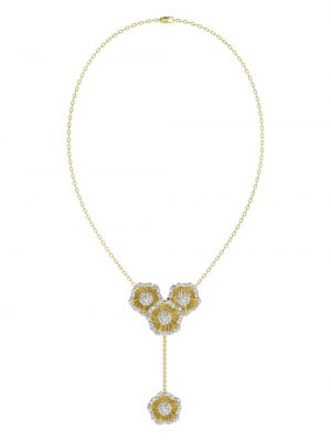 Z růžového zlata květinový náhrdelník Marchesa