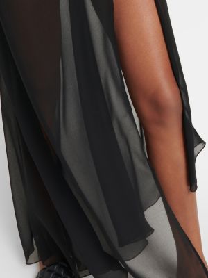 Dlouhé šaty Versace čierna