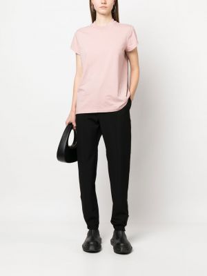 Kokvilnas t-krekls Rick Owens Drkshdw rozā