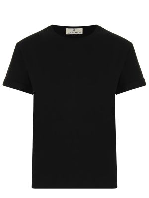 Черная футболка с принтом Laroom