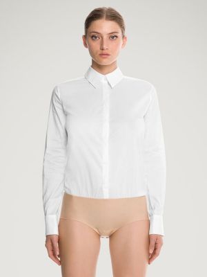 Боди-блузка с длинными рукавами Wolford белый