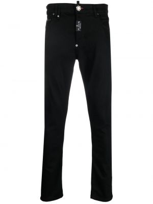 Slim fit skinny fit-jeans Philipp Plein svart