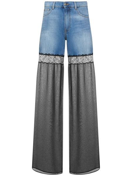 Jeans en nylon Nensi Dojaka bleu