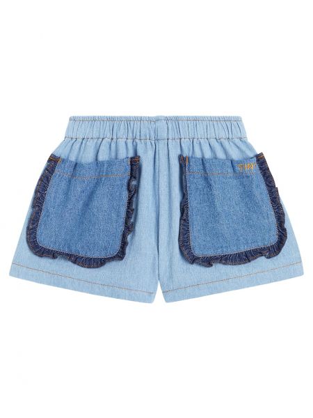 Bomuld shorts for piger Tinycottons blå