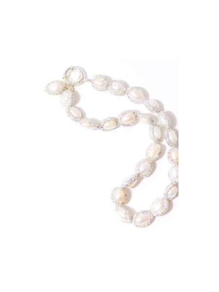 Collar con perlas de cristal Pearl Octopuss.y beige