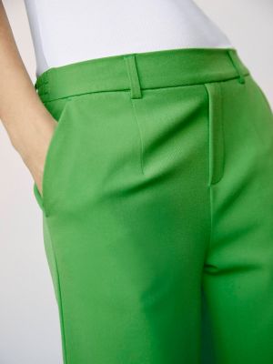 Широки панталони тип „марлен“ .object зелено