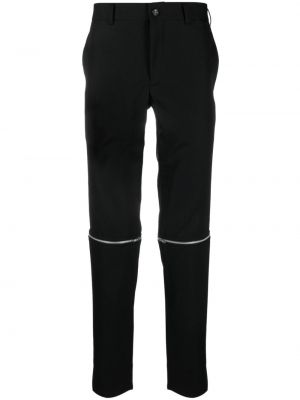 Vlněné rovné kalhoty Comme Des Garçons Homme Plus černé