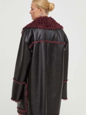 Oversized kabát Patrizia Pepe černý