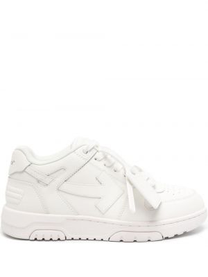Δερμάτινα sneakers Off-white λευκό
