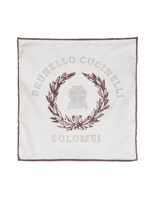 Fular de mătase cu imagine Brunello Cucinelli