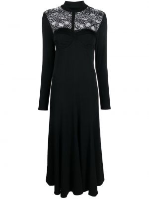 Вечерна рокля с дантела Faith Connexion черно