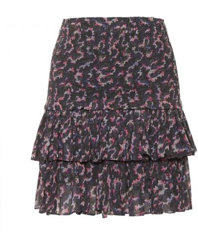 Mini sukně s potiskem Isabel Marant Etoile - černá
