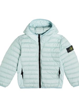 Quiltad jacka för pojkar Stone Island Junior blå