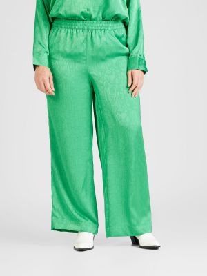 Kelnės Vero Moda Curve žalia