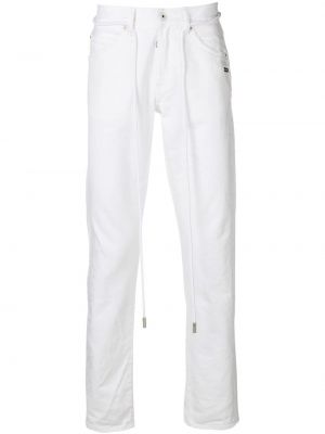 Brīva piegriezuma piegulošas džinsi Off-white balts