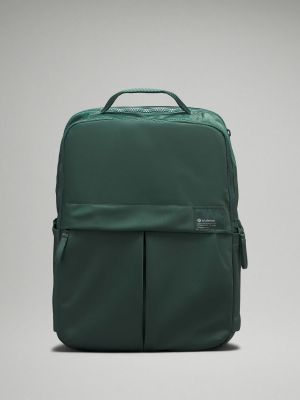 Повседневный рюкзак Lululemon зеленый