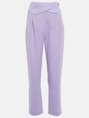 Volnene ravne hlače Blaze Milano vijolična