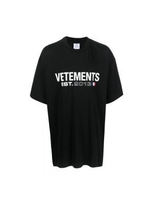 Hemd mit print Vetements schwarz