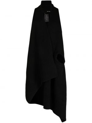 Asymetrická vesta bez rukávov Isabel Benenato čierna