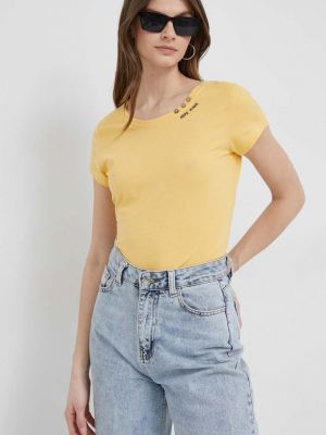 Pepe Jeans t-shirt Ragy női,  - Sárga