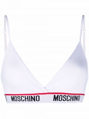 Brodert bralette Moschino hvit