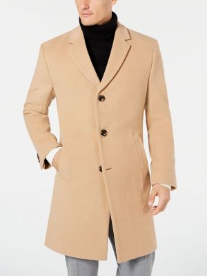 Однотонное кашемировое шерстяное пальто Nautica
