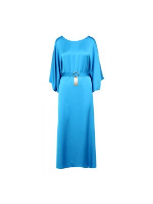 Niebieska sukienka długa Simona Corsellini