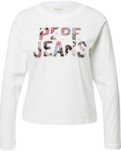 Тениска с дълъг ръкав Pepe Jeans бяло