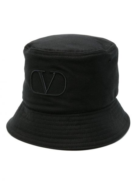 Bavlnená čiapka Valentino Garavani Pre-owned čierna