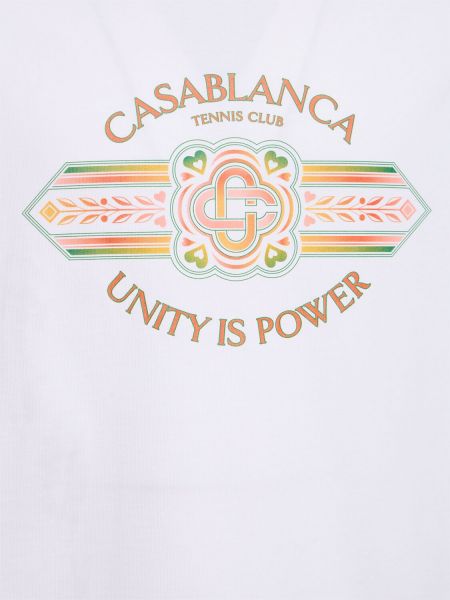 Puuvillased t-särk Casablanca valge