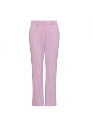 Spodnie relaxed fit Marella różowe