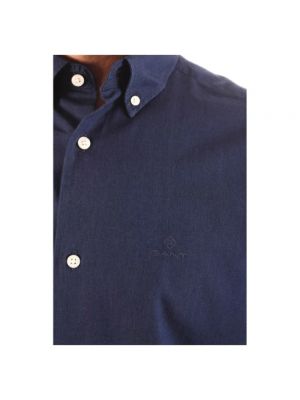 Camisa de algodón Gant azul