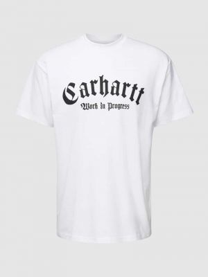 Koszulka z nadrukiem Carhartt Work In Progress biała