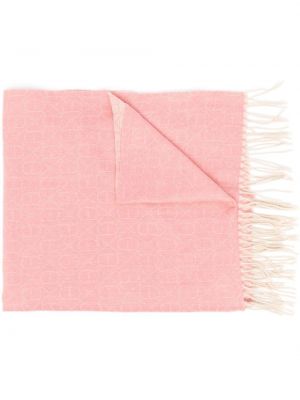 Trykt skjerf Twinset rosa