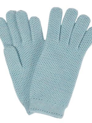 Kašmírové rukavice Loro Piana modrá