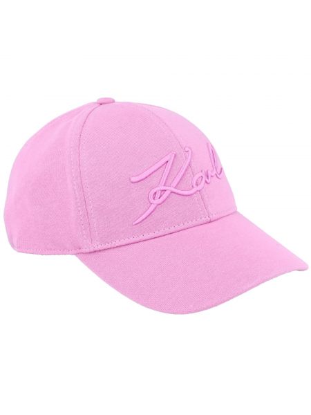 Cappello con visiera Karl Lagerfeld rosa