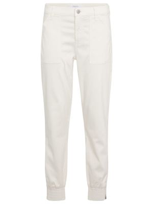 Bavlněné sportovní kalhoty J Brand - bílá