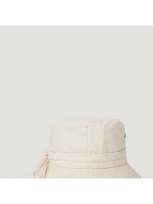 Gorra de algodón de algodón Jacquemus blanco